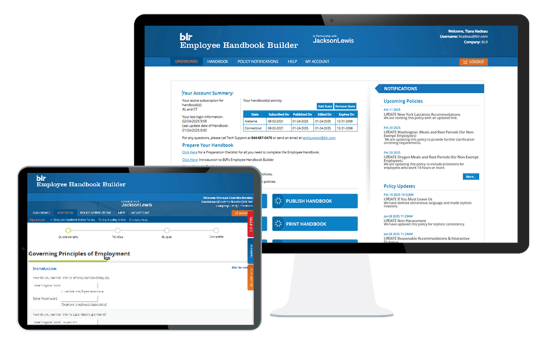 Employee Handbook Builder solution HR Hero